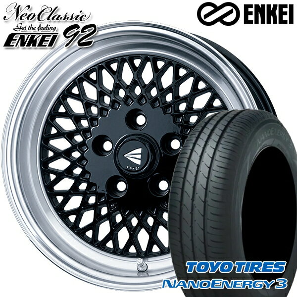 18!ɲP13! 165/55R15 75V ȡ衼 ʥΥʥ3 ENKEI ͥ饷å 󥱥92 ֥åwithޥɥå 15 5.0J 4H100 ޡۥ륻å