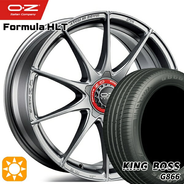 【取付対象】ベンツ Aクラス/CLA 225/45R18 95W XL キングボス G866 OZ フォーミュラ HLT グリジオコルサ 18インチ 7.5J 5H112 サマータイヤホイールセット