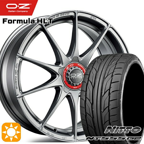 【取付対象】ベンツ Aクラス/Bクラス 225/40R18 92Y XL ニットー NT555 G2 OZ フォーミュラ HLT グリジオコルサ 18インチ 7.5J 5H112 サマータイヤホイールセット