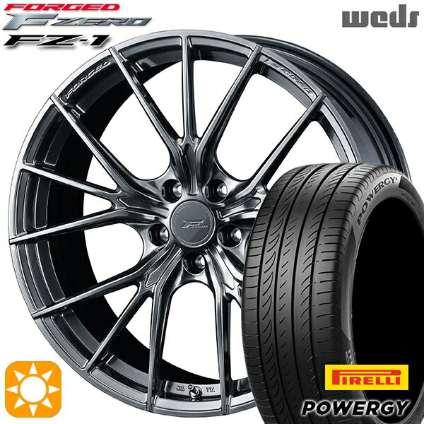 【取付対象】225/40R19 93W XL ピレリ パワジー Weds ウェッズ 鍛造 F ZERO FZ-1 ダイヤモンドブラック 19インチ 8.0J 5H114.3 サマータイヤホイールセット