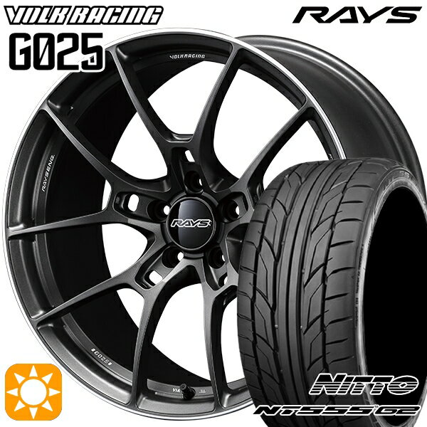【取付対象】215/40R18 89W XL ニットー NT555 G2 RAYS ボルクレーシング G025 MK 18インチ 7.5J 5H114.3 サマータイヤホイールセット