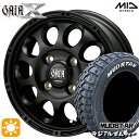 フラッシュクーポン対象★軽トラ 145/80R12 80/78N マッドスター ラジアル M/T ホワイトレター MID ガイアクロス 12インチ 3.5J 4H100 マットブラック サマータイヤホイールセット