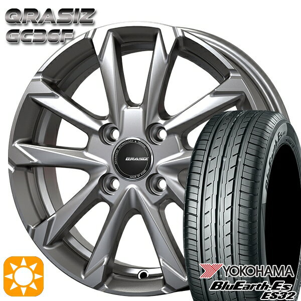 【18日限定!ダイヤモンド会員限定P13倍!】 175/65R14 82S ヨコハマ ブルーアース ES32 コーセイ クレイシズ GC36F ブライトシルバー 14インチ 5.0J 4H100 サマータイヤホイールセット