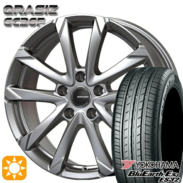 【18日限定!ダイヤモンド会員限定P13倍!】 195/65R15 91S ヨコハマ ブルーアース ES32 コーセイ クレイシズ GC36F ブライトシルバー 15インチ 6.0J 5H114.3 サマータイヤホイールセット