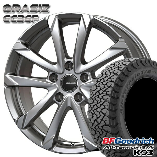 【取付対象】215/65R16 103/100S RBL BFグッドリッチ オールテレーン T/A KO3 コーセイ クレイシズ GC36F ブライトシルバー 16インチ 6.5J 5H114.3 サマータイヤホイールセット