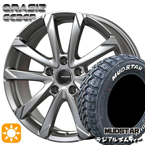 【取付対象】205/60R16 96T XL マッドスター ラジアル M/T ホワイトレター コーセイ クレイシズ GC36F ブライトシルバー 16インチ 6.5J 5H114.3 サマータイヤホイールセット