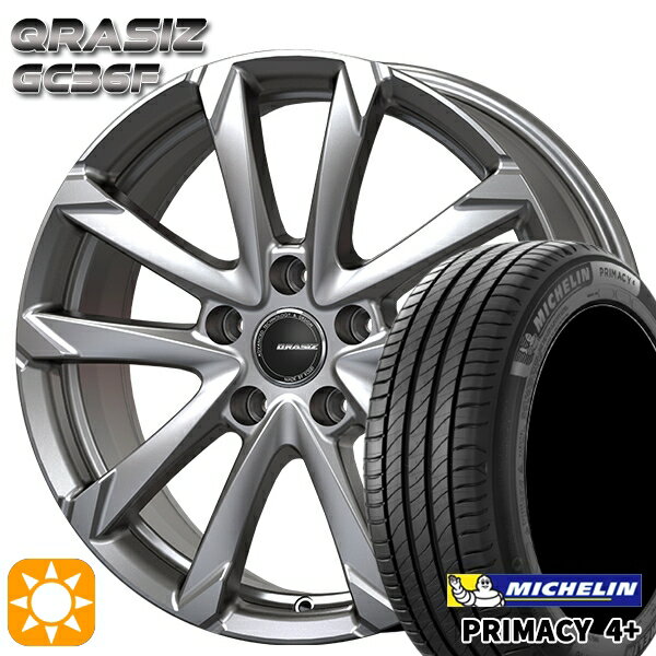 【取付対象】215/45R17 91W XL ミシュラン プライマシー4プラス コーセイ クレイシズ GC36F ブライトシルバー 17インチ 7.0J 5H114.3 サマータイヤホイールセット