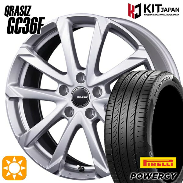 【取付対象】215/60R16 95H ピレリ パワジー コーセイ クレイシズ GC36F ブライトシルバー 16インチ 6.5J 5H114.3 サマータイヤホイールセット