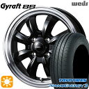 【取付対象】エブリィワゴン 165/60R14 75H トーヨー ナノエナジー3 ウェッズ グラフト 8S BK/RP 14インチ 4.5J 4H100 サマータイヤホイールセット