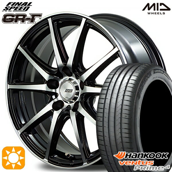 【18日限定!ダイヤモンド会員限定P13倍!】 215/50R17 95W XL ハンコック veNtus PRime4 K135 MID ファイナルスピード GR-ガンマ BP 17インチ 7.0J 5H114.3 サマータイヤホイールセット