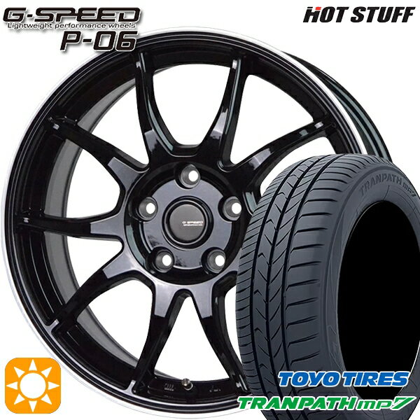 【18日限定!ダイヤモンド会員限定P13倍!】 205/65R15 94H トーヨー トランパス mp7 HotStuff ジースピード P-06 MB/RP 15インチ 6.0J 5H114.3 サマータイヤホイールセット