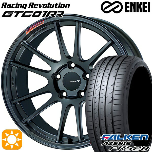 【取付対象】BMW F45/F46 225/45R18 95Y XL ファルケン アゼニス FK520 ENKEI エンケイ GTC01RR マットダークガンメタリック 18インチ 8.0J 5H112 サマータイヤホイールセット