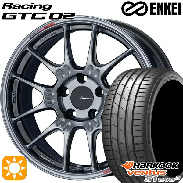 【取付対象】セレナ 215/40R18 89Y XL ハンコック veNtus S1 evo3 K127 ENKEI エンケイ レーシング GTC02 ハイパーシルバー 18インチ 7.5J 5H114.3 サマータイヤホイールセット