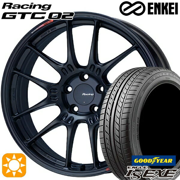 最大2,000円OFFクーポン★ノア ヴォクシー 215/35R19 85W XL グッドイヤー イーグル LSEXE ENKEI エンケイ レーシング GTC02 マットブラック 19インチ 7.5J 5H100 サマータイヤホイールセット