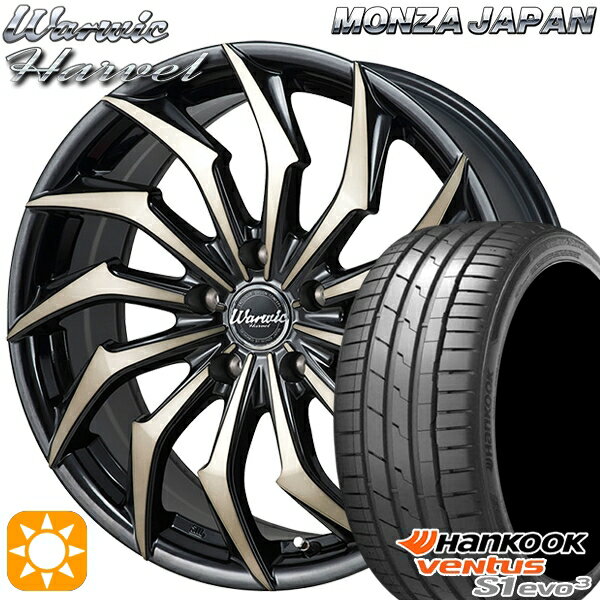 5/15ポイント5倍★215/40R18 89Y XL ハンコック veNtus S1 evo3 K127 モンツァ ワーウィック ハーベル 18インチ 7.0J 5H100 サマータイヤホイールセット