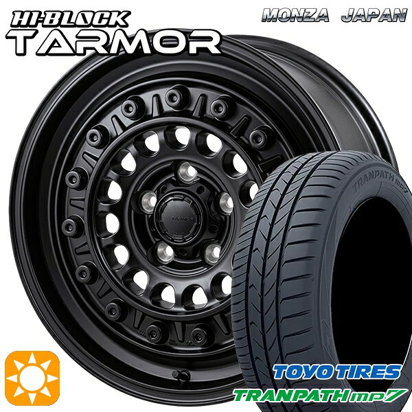 【取付対象】195/65R15 91H トーヨー トランパス mp7 モンツァ ハイブロック ターマー 15インチ 6.0J 5H114.3 +50 サマータイヤホイールセット