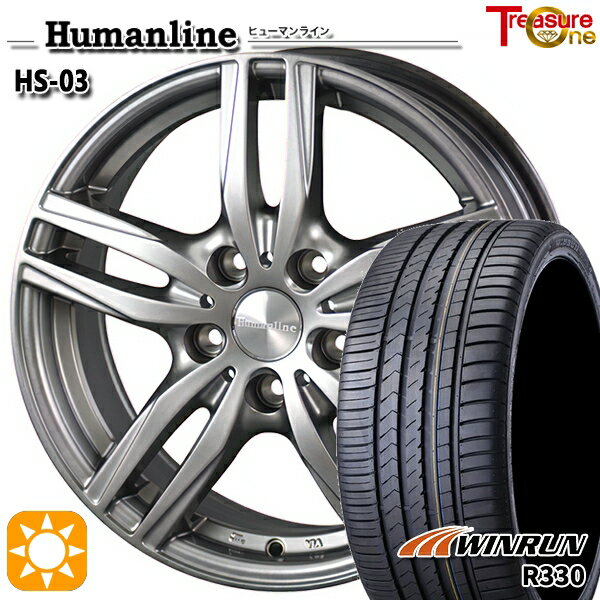 【取付対象】225/40R18 92W XL ウィンラン R330 トレジャーワン ヒューマンライン HS03 18インチ 7.0J 5H114.3 +55 サマータイヤホイールセット