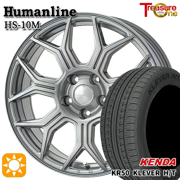 【18日限定!ダイヤモンド会員限定P13倍!】 235/60R18 107H ケンダ クレバー H/T KR50 トレジャーワン ヒューマンライン HS10M　ダークグレー 18インチ 7.0J 5H114.3 サマータイヤホイールセット