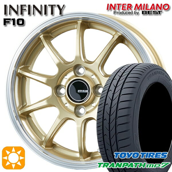 【取付対象】195/65R15 91H トーヨー トランパス mp7 インターミラノ インフィニティ F10 GL/RP 15インチ 5.5J 4H100 サマータイヤホイールセット