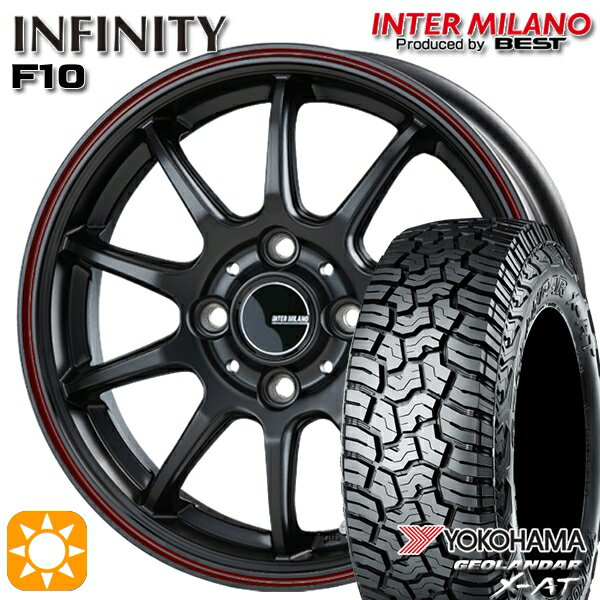 【取付対象】165/60R15 77H ヨコハマ ジオランダーX-AT G016 インターミラノ インフィニティ F10 MBK/FR 15インチ 4.5J 4H100 サマータイヤホイールセット