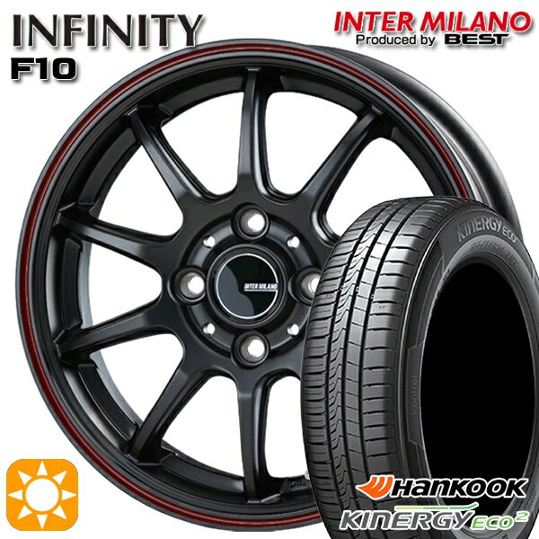 【取付対象】165/65R14 79T ハンコック KlnERGy ECO2 K435 インターミラノ インフィニティ F10 MBK/FR 14インチ 4.5J 4H100 サマータイヤホイールセット