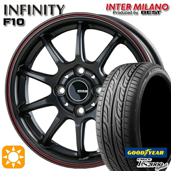 【取付対象】165/50R15 73V グッドイヤー LS2000ハイブリッド2 インターミラノ インフィニティ F10 MBK/FR 15インチ 4.5J 4H100 サマータイヤホイールセット