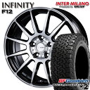 【取付対象】LT225/65R17 107/103S RBL BFグッドリッチ オールテレーン T/A KO2 インターミラノ インフィニティ F12 BK/P 17インチ 7.0J 5H114.3 サマータイヤホイールセット