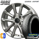 145/80R13 75S グッドイヤー ベクター フォーシーズンズ MONZA ザック JP325 ブライトシルバー 13インチ 4.0J 4H100 オールシーズンタイヤホイールセット