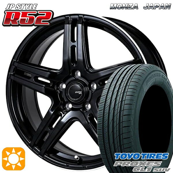 【取付対象】225/55R18 98V トーヨー プロクセス CL1 SUV モンツァ JPスタイル R52 18インチ 7.0J 5H114.3 サマータイヤホイールセット