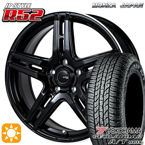 【取付対象】エスティマ ヤリスクロス 215/60R16 95H ヨコハマ ジオランダーA/T G015 モンツァ JPスタイル R52 16インチ 6.5J 5H114.3 サマータイヤホイールセット