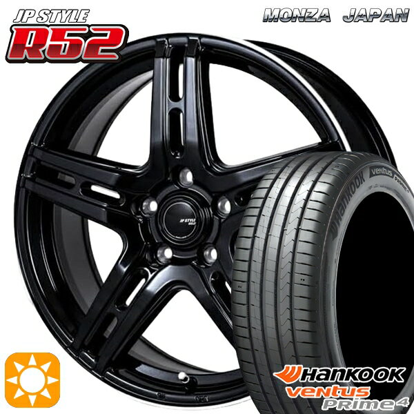 【取付対象】エルグランド クロスロード 215/65R16 102H XL ハンコック veNtus PRime4 K135A モンツァ JPスタイル R52 16インチ 6.5J 5H114.3 サマータイヤホイールセット