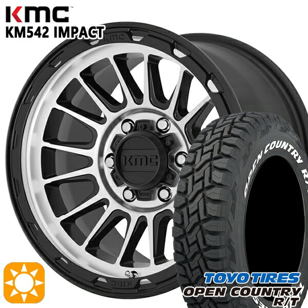 5/15|Cg5{215/65R16C 109/107Q g[[ I[vJg[ R/T zCg^[ KMC KM542 IMPACT SATINBLACK MACHINED 16C` 7.0J 5H114.3 T}[^CzC[Zbg