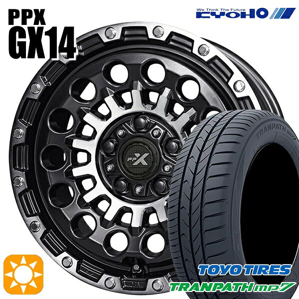 【取付対象】エスティマ ヤリスクロス 215/60R16 95H トーヨー トランパス mp7 KYOHO PPX GX14 16インチ 7.0J 5H114.3 +35 サマータイヤホイールセット