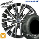 【取付対象】215/60R16 95V キングボス G521 KYOHO スマック レジーナ 16インチ 6.5J 5H114.3 サマータイヤホイールセット