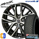 195/65R15 91H ヨコハマ ブルーアース 4S AW21 KYOHO スマック レヴィラ 15インチ 6.0J 5H114.3 オールシーズンタイヤホイールセット