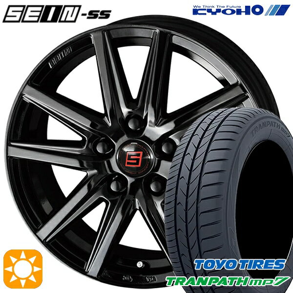 【18日限定!ダイヤモンド会員限定P13倍!】 195/65R15 91H トーヨー トランパス mp7 KYOHO ザイン SS ソリッドブラック 15インチ 6.0J 5H114.3 サマータイヤホイールセット