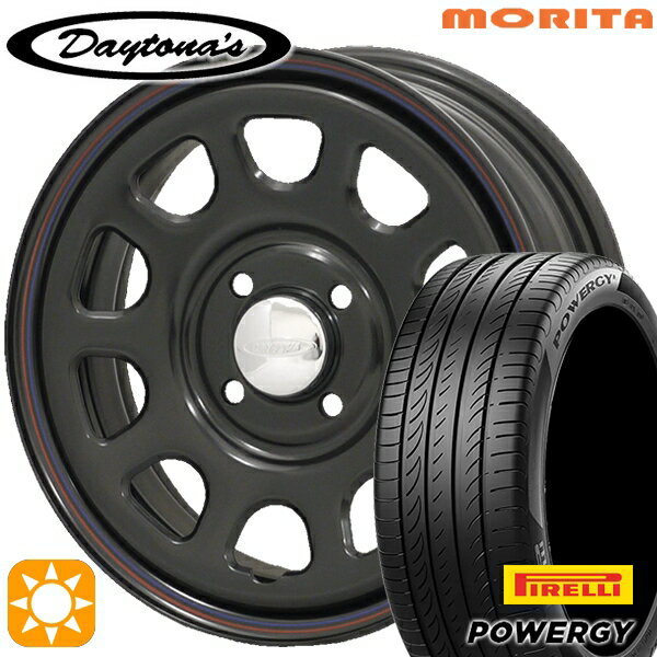 【18日限定!ダイヤモンド会員限定P13倍!】 165/55R15 75H ピレリ パワジー MRT デイトナS ブラック 15インチ 5.0J 4H100 サマータイヤホイールセット