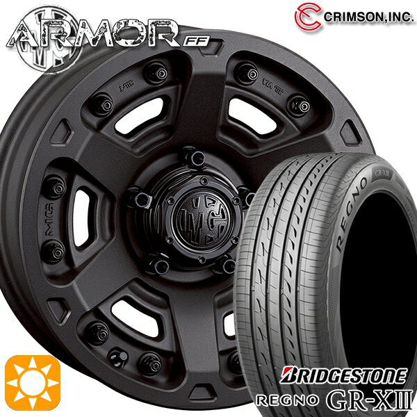 【取付対象】215/60R16 95V ブリヂストン レグノ GR-X3 クリムソン MGアーマー SB 16インチ 7.0J 5H114.3 サマータイヤホイールセット