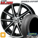 【取付対象】アイシス ノア 215/45R17 91W XL グッドイヤー イーグル LSEXE モンツァ JPスタイル MJ01 ブラックメタリックポリッシュ 17インチ 7.0J 5H114.3 サマータイヤホイールセット