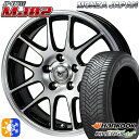 アイシス ノア 215/45R17 91Y XL ハンコック KInERGy 4s 2 (H750) モンツァ JPスタイル MJ02 ブラックメタリックポリッシュ 17インチ 7.0J 5H114.3 オールシーズンタイヤホイールセット