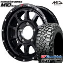 【取付対象】LT225/75R16 115/112Q RBL BFグッドリッチ マッドテレーン T/A KM3 MID ナイトロパワー M10パーシングJ セミグロスブラック/マシニング 16インチ 5.5J 5H139.7 サマータイヤホイールセット