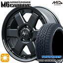 【取付対象】デリカD5 215/70R16 100T トーヨー オープンカントリーA/T3 ホワイトレター MID ナイトロパワー M6 カービン ガンブラック 16インチ 7.0J 5H114.3 サマータイヤホイールセット