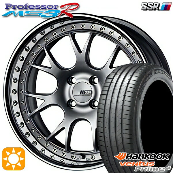 【取付対象】205/45R17 88V XL ハンコック veNtus PRime4 K135 SSR プロフェッサー MS3R シルバー 17インチ 6.0J 4H100 サマータイヤホイールセット