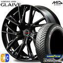 アイシス ノア 215/45R17 91H XL グッドイヤー ベクター フォーシーズンズ MID ヴァーテックワン グレイブ 17インチ 7.0J 5H114.3 ダイヤモンドBK/リムエッジ&アンダーカットDC オールシーズンタイヤホイールセット