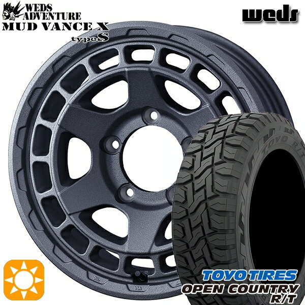 【取付対象】215/70R16 100Q トーヨー オープンカントリー R/T Weds マッドヴァンス X タイプS フリントグレー 16インチ 5.5J 5H139.7 サマータイヤホイールセット