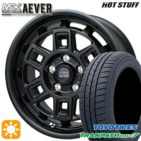 【取付対象】215/65R16 98H トーヨー トランパス mp7 ホットスタッフ マッドクロスアイヴァー MTBK 16インチ 7.0J 5H114.3+38 サマータイヤホイールセット