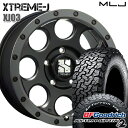 4/24-4/27 P5倍！LT215/70R16 100/97R RWL BFグッドリッチ オールテレーン T/A KO2 MLJ エクストリームJ XJ03 フラットブラック/スモークフランジ 16インチ 7.0J 5H114.3 サマータイヤホイールセット