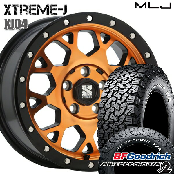 【18日限定!ダイヤモンド会員限定P13倍!】 LT215/70R16 100/97R RWL BFグッドリッチ オールテレーン T/A KO2 MLJ エクストリームJ XJ04 アクティブオレンジ 16インチ 7.0J 5H114.3 サマータイヤホイールセット