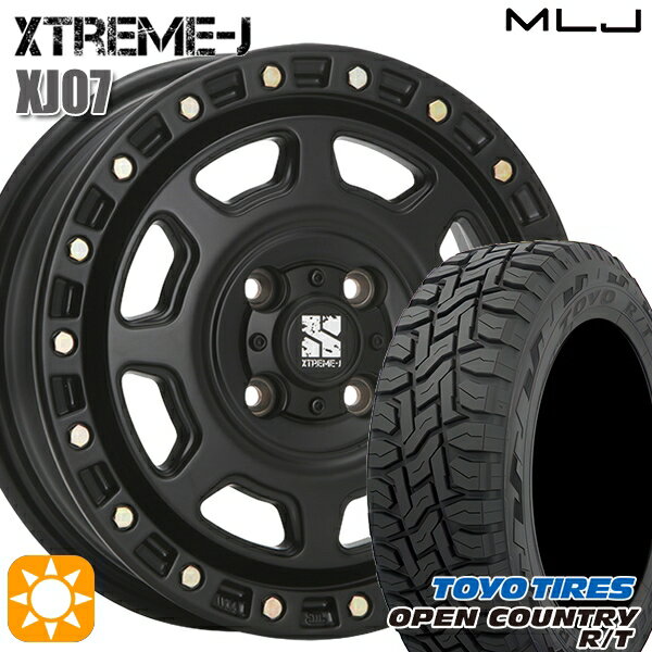 【取付対象】155/65R14 75Q トーヨー オープンカントリー R/T MLJ エクストリームJ XJ07 サテンブラック 14インチ 4.5J 4H100 サマータイヤホイールセット