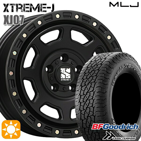 【取付対象】245/65R17 111T ORWL BFグッドリッチ トレールテレーン MLJ エクストリームJ XJ07 サテンブラック 17インチ 8.0J 5H114.3 サマータイヤホイールセット